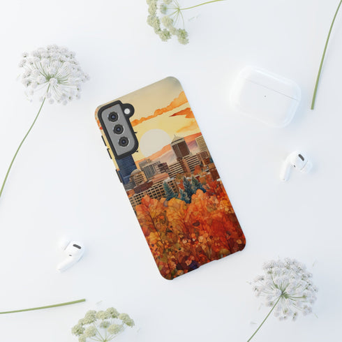 An Urban Autumn Overlook - Impact Resistant Phone Case